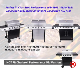 Uniflasy crossover tubes stabilize airflow for consistent Charbroil Performance 5 Burner heat