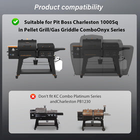 Uniflasy Charleston cover features reinforced handles for easy removal.