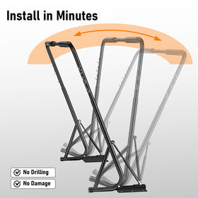 Uniflasy drill-free installation enables quick, tool-free setup.