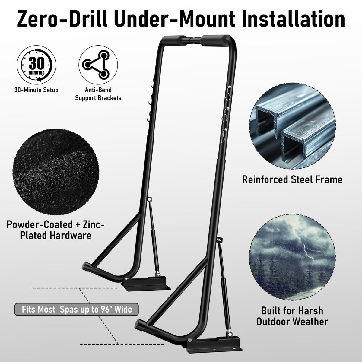 Uniflasy cover lift padded grip offers comfortable handling.