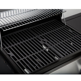 Durable cast iron construction resists chipping better than enamel