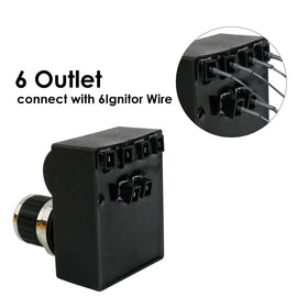 Uniflasy DHL-128-6Q grill igniter back panel supports sturdy, safe installation.