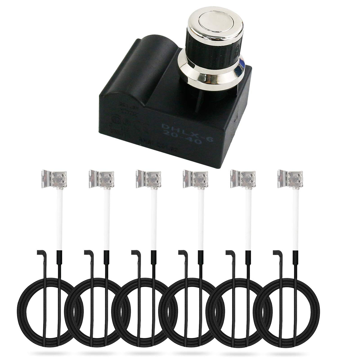 Uniflasy DHL-128-6Q grill igniter front view improves reliable ignition for Nexgrill models.