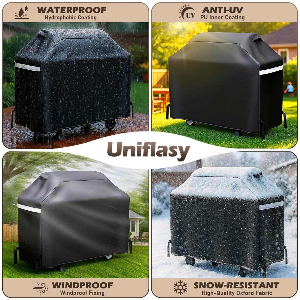 Uniflasy dimensions 55x23x42 for 2-4 burner grills