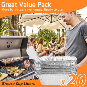 Uniflasy disposable foil pan for versatile grilling and storage