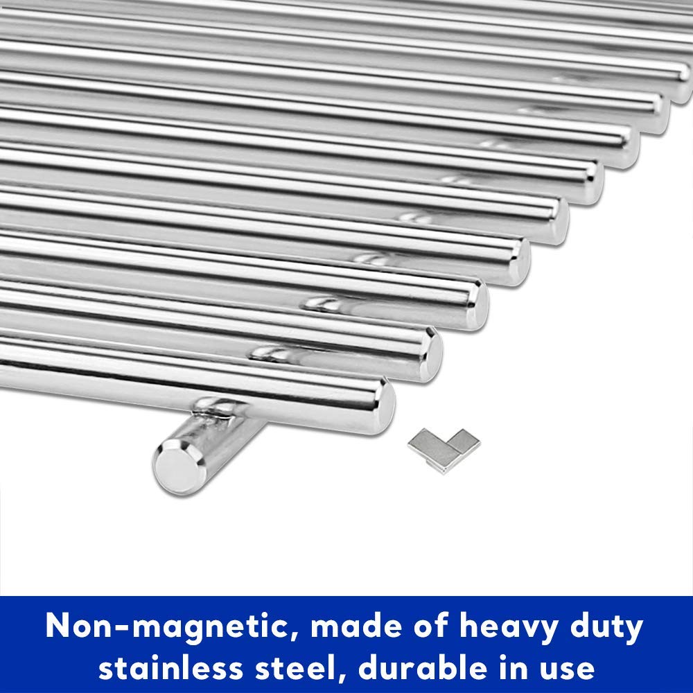 Uniflasy durable stainless steel surface simplifies post-grill cleanup.