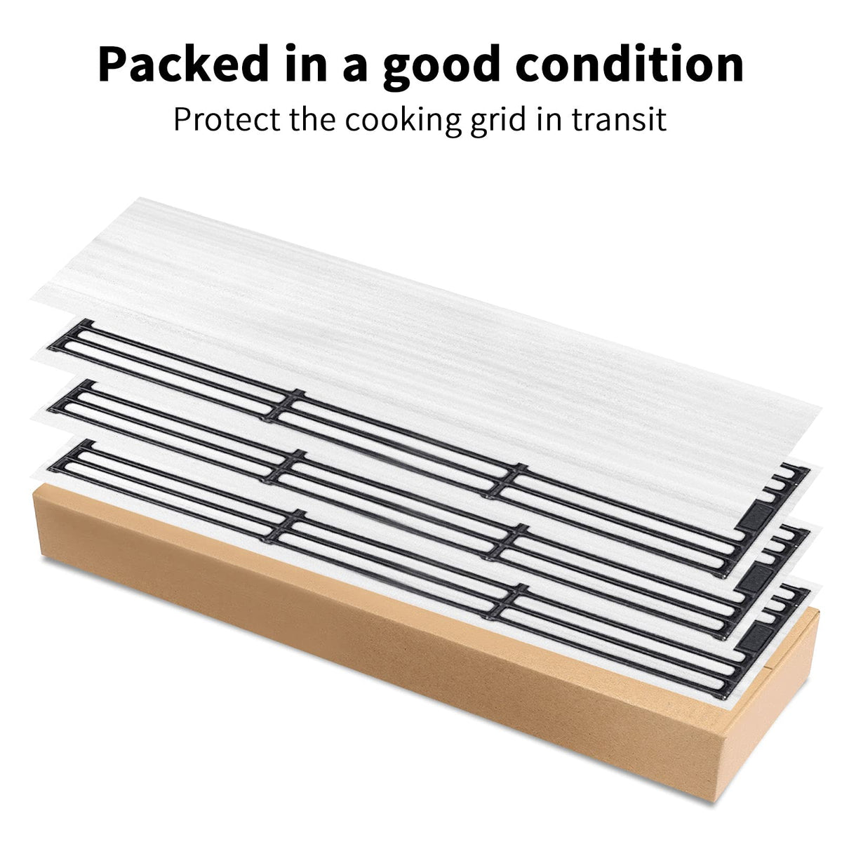 Uniflasy durable porcelain-coated grates resist wear for frequent backyard use.