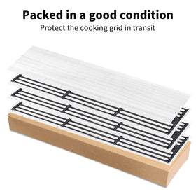 Uniflasy durable porcelain-coated grates resist wear for frequent backyard use.