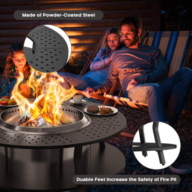 Uniflasy easy-assembly design for quick setup around a fire pit