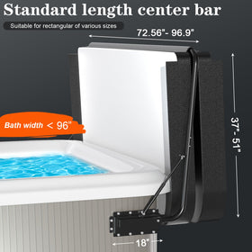 Uniflasy easy-installation hot tub cover lift installs without moving the spa