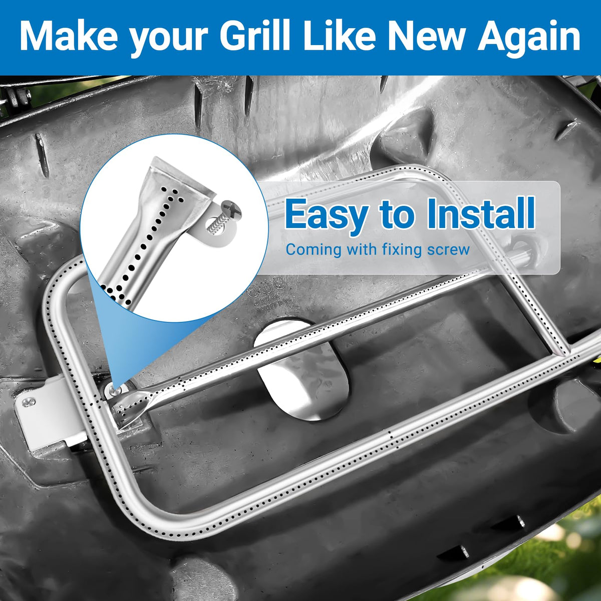 Engineered for even gas flow and uniform heat across the cooking grate