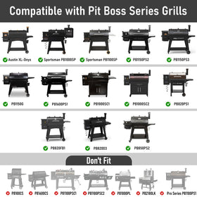 Uniflasy Flame Broiler Kit telescopic design extends for multiple Pit Boss models.