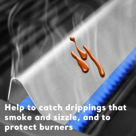 Uniflasy bars distributing heat evenly across the grate