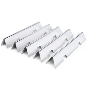 Uniflasy flavorizer bars for Weber Spirit 300 — front view, durable stainless steel for lasting grilling