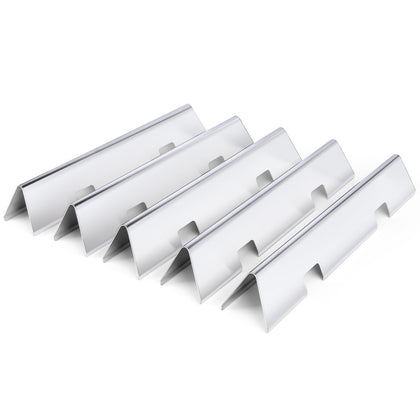 Uniflasy flavorizer bars for Weber Spirit 300 — front view, durable stainless steel for lasting grilling