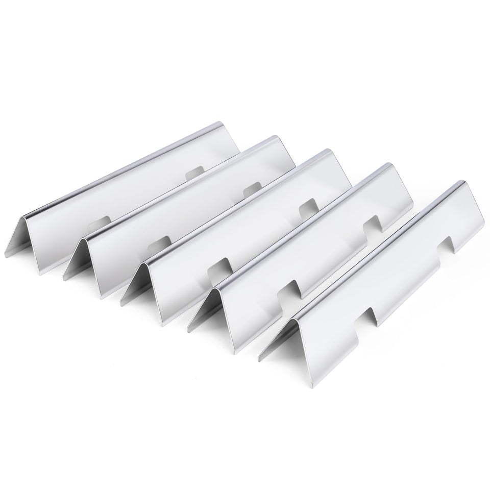 Uniflasy flavorizer bars for Weber Spirit 300 — front view, durable stainless steel for lasting grilling