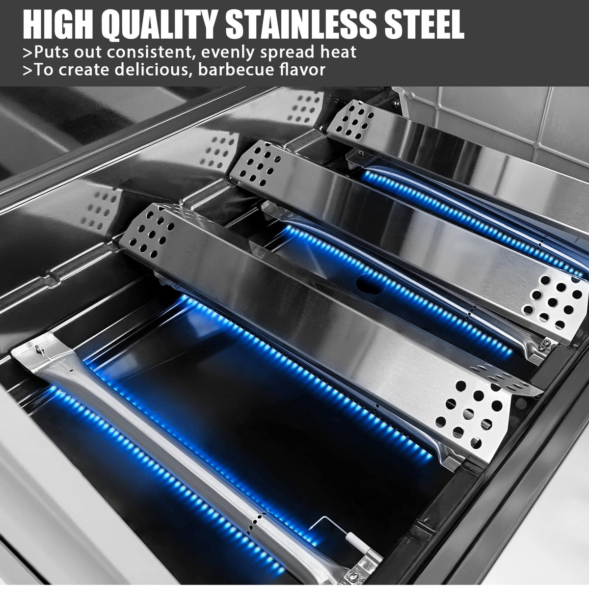Uniflasy full grill tune-up kit for KitchenAid 4-burner—refresh and restore performance