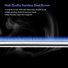 Uniflasy stainless burner components resist rust for longer grill life.