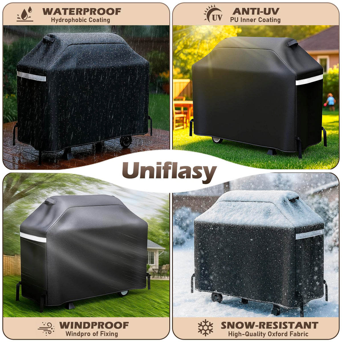 Uniflasy fade-resistant 600D fabric protects color and appearance