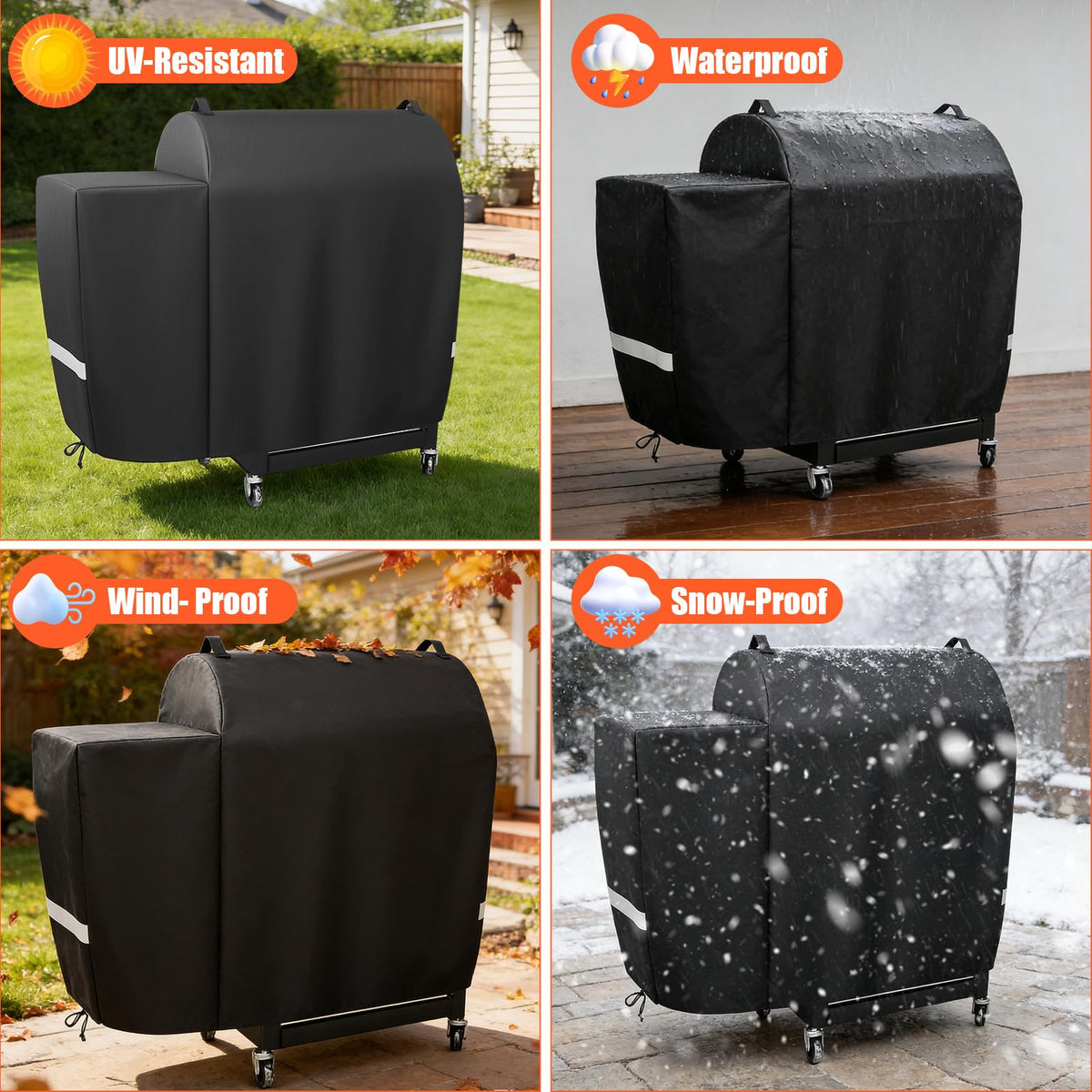 Uniflasy reinforced handles enable easy lifting and storage