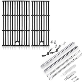 Uniflasy grill grates kit for Char-Broil 2-burner offers even heat for searing