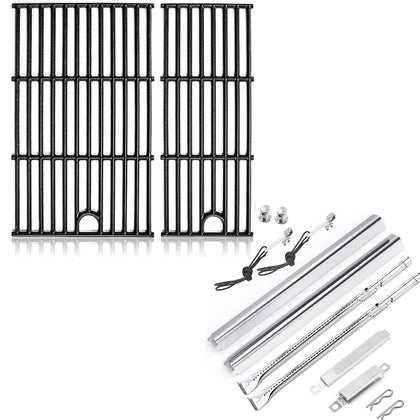 Uniflasy grill grates kit for Char-Broil 2-burner offers even heat for searing