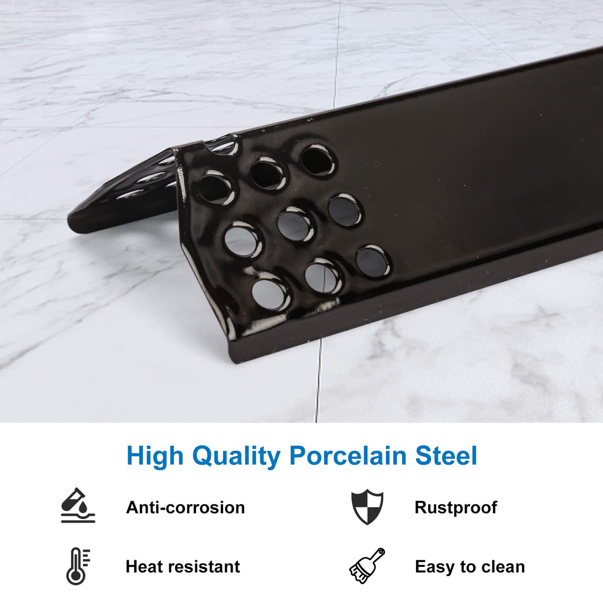 Uniflasy heat plates for Monument 77352, back view, heavy-duty porcelain steel for durability.