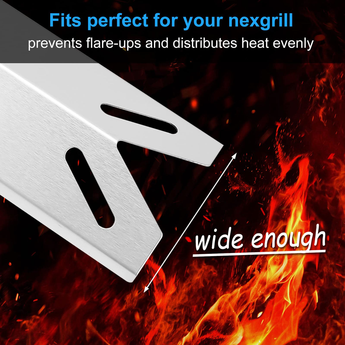 Uniflasy heat plates for GAS9556AS/ASO, thick cross-section and durability