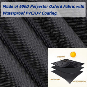 Uniflasy heavy-duty Velcro straps secure the cover in windy conditions.