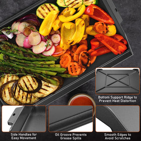 Uniflasy high-heat enamel withstands intense grilling sessions without warping