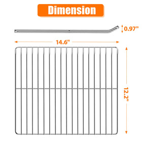 Durable chrome plated steel rack for Masterbuilt smoker resisting corrosion