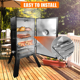 Stainless style surface on Masterbuilt rack cleans easily after use