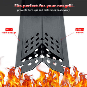 Uniflasy Nexgrill burner cover shields from oil drips.