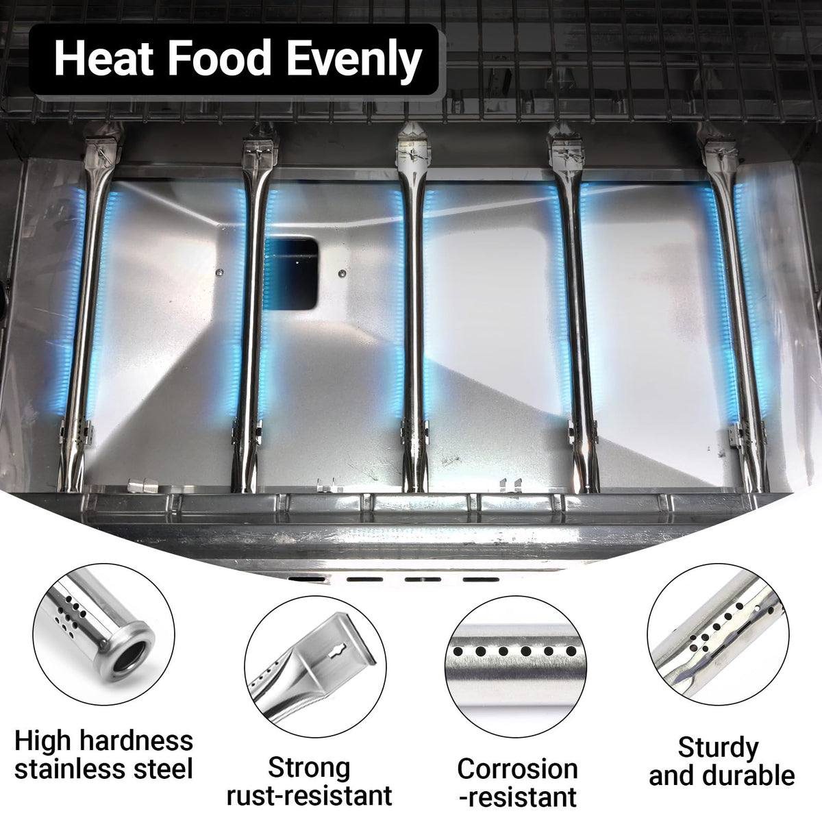 Uniflasy replacement parts kit keeps your 5-burner grill performing like new