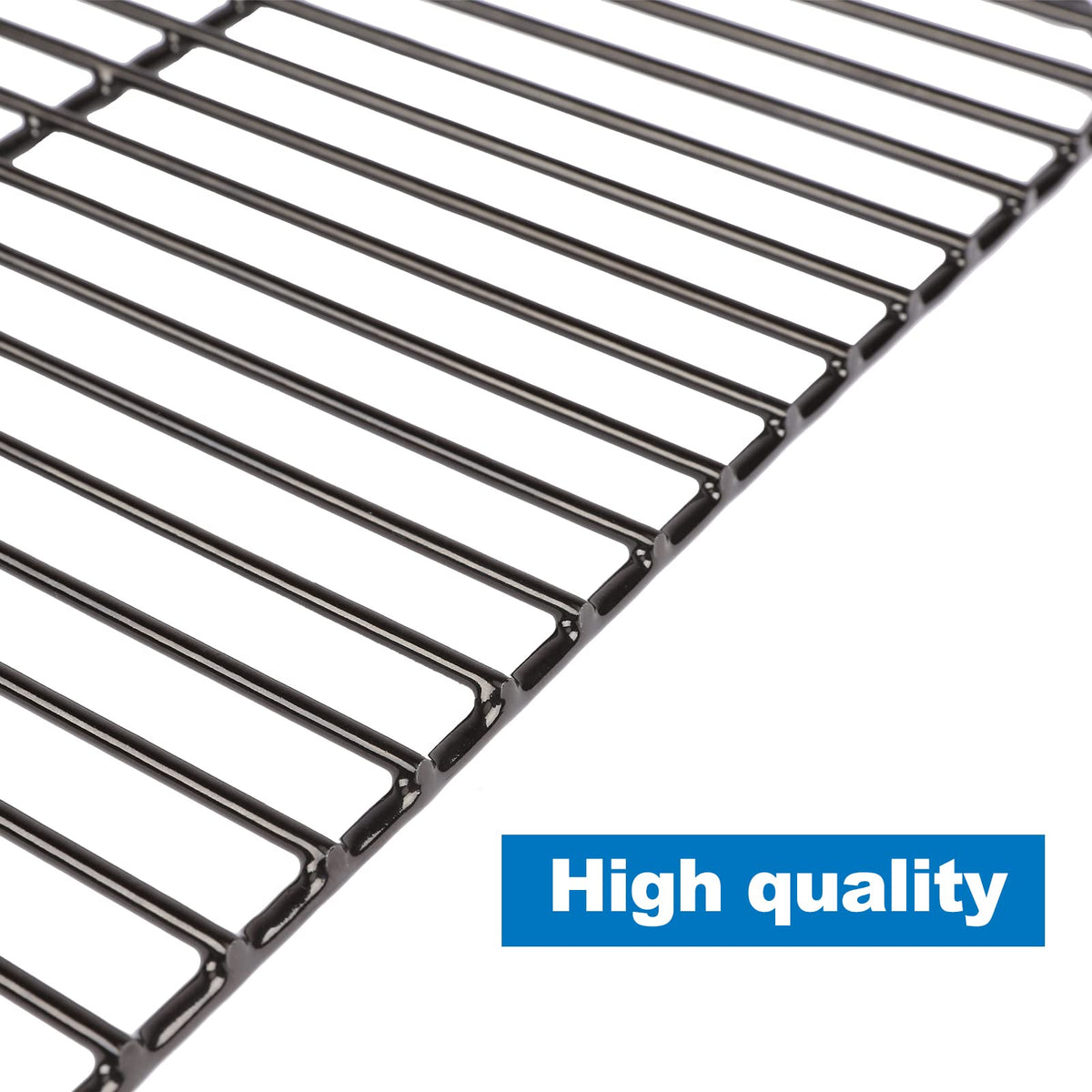 Uniflasy porcelain steel cooking grate offers durable, non-stick surface for easy cleanup