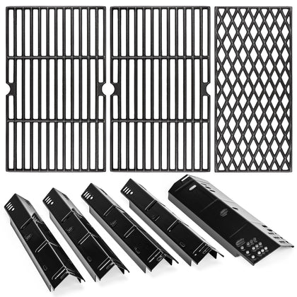 Uniflasy porcelain steel heat plate for even heating and rust resistance.