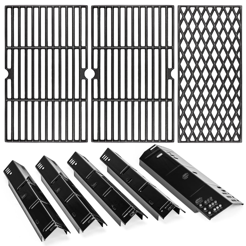 Uniflasy porcelain steel heat plate for even heating and rust resistance.