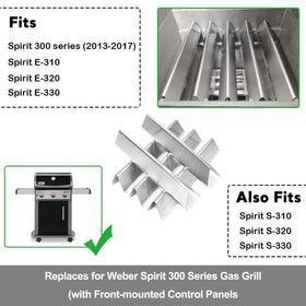 Uniflasy 15.3-inch flavorizer bars measure precisely for a seamless drop-in fit