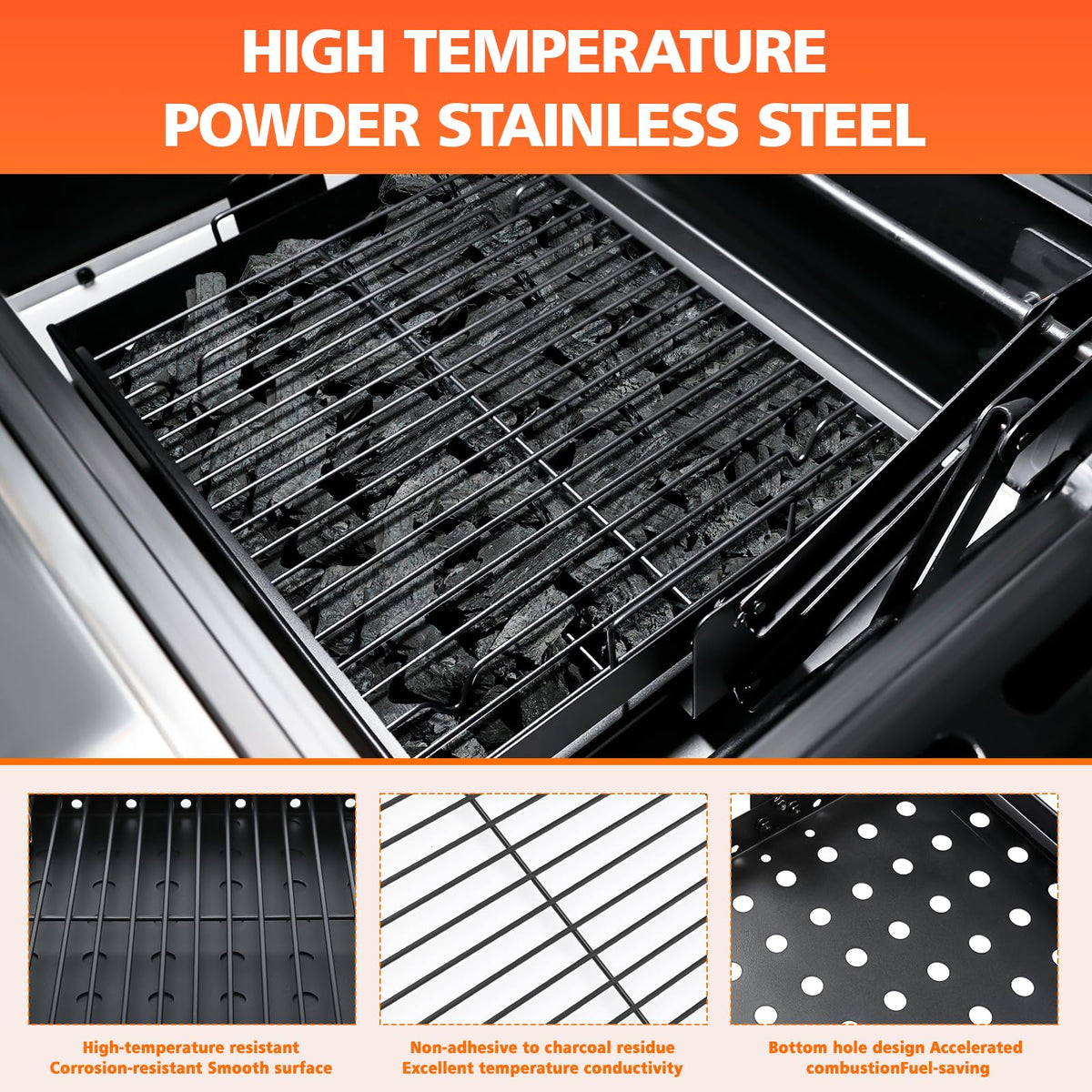 Uniflasy smooth telescoping design for effortless length adjustments while cooking.