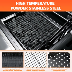Uniflasy smooth telescoping design for effortless length adjustments while cooking.
