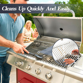 Uniflasy space-saving design expands interior grilling area for more cooking space.