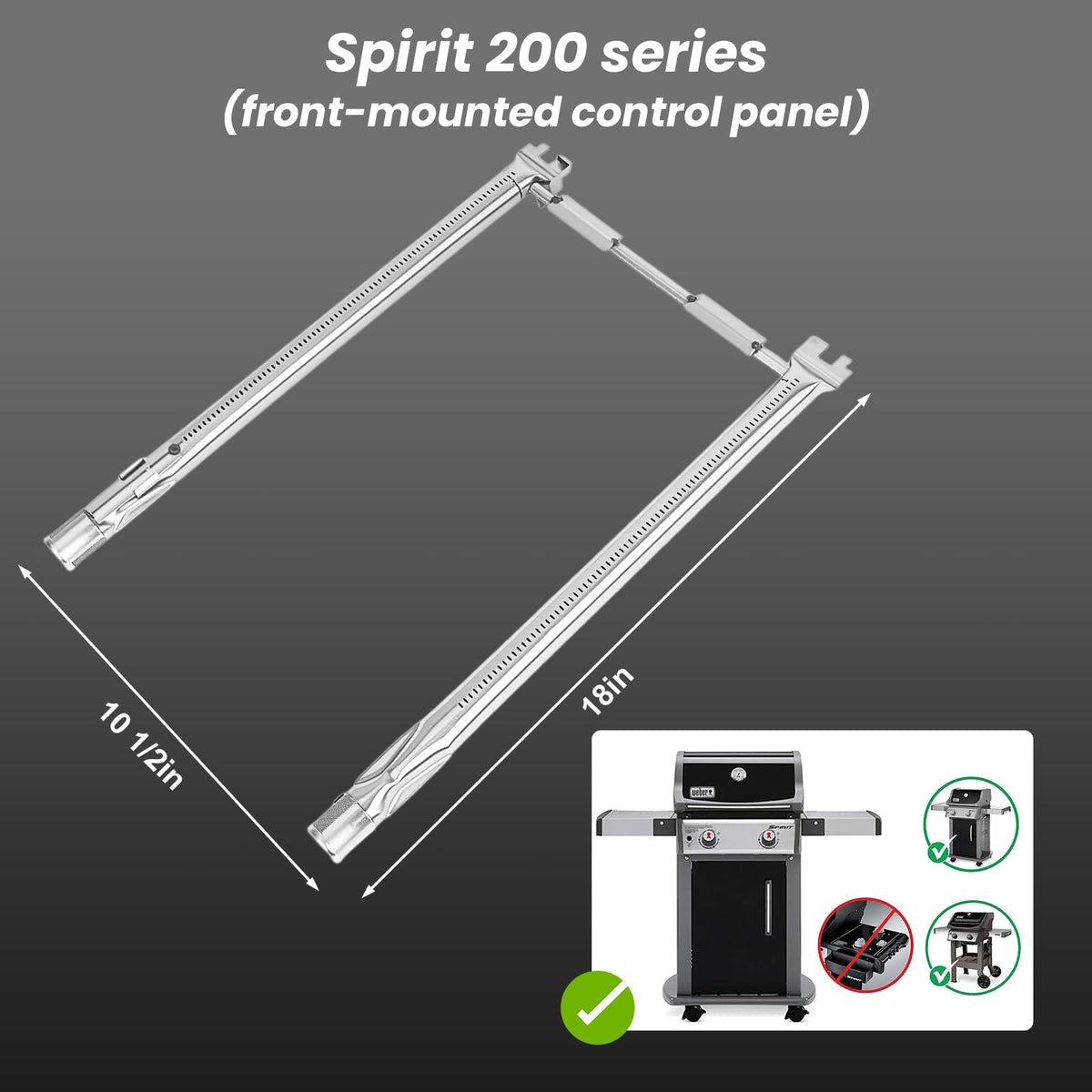 Uniflasy Spirit E210 grill grates deliver strong sear marks and easy food release