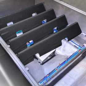 Uniflasy Spirit E310 18-inch burners highlighted for left/right positions