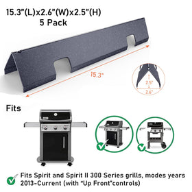 Uniflasy Spirit E310 burner tubes in stainless steel resist rust and burn-through