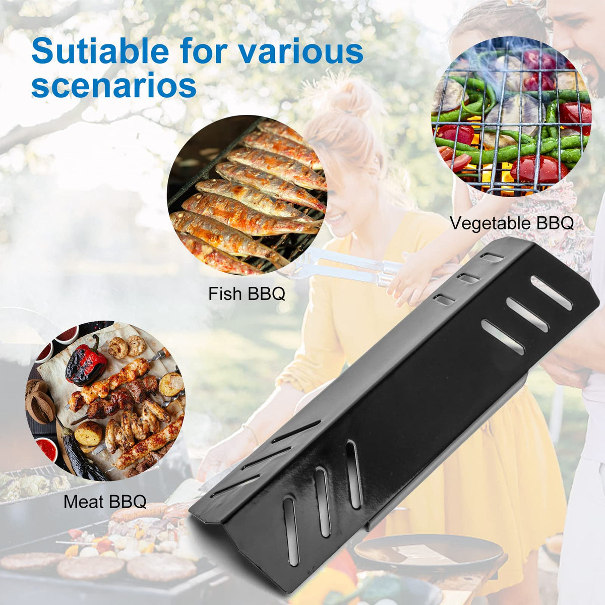 Uniflasy stainless steel burner supports reliable ignition and longer grill life