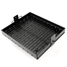 Uniflasy stretchable tray extends 15-28 inches for multiple grills, enabling flexible setup.