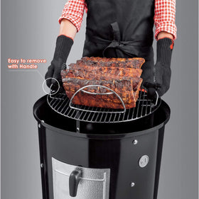 Uniflasy Weber compatibility label; secure fit for 22-inch Smokey Mountain.
