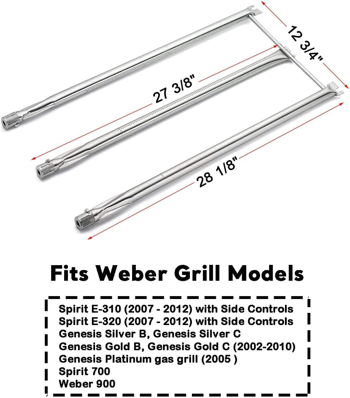 Uniflasy Weber flavorizer bars 22.5 inch, designed for even heat and flavor protection.
