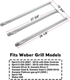 Uniflasy Weber flavorizer bars 22.5 inch, designed for even heat and flavor protection.