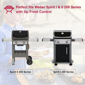 Uniflasy Weber Spirit S-210 warming rack provides extra warmth for buns and sides.